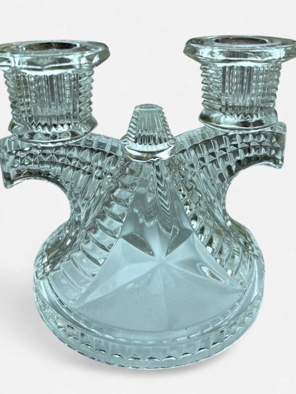 VINTAGE 1930s-1940s Federal Glass candleholder